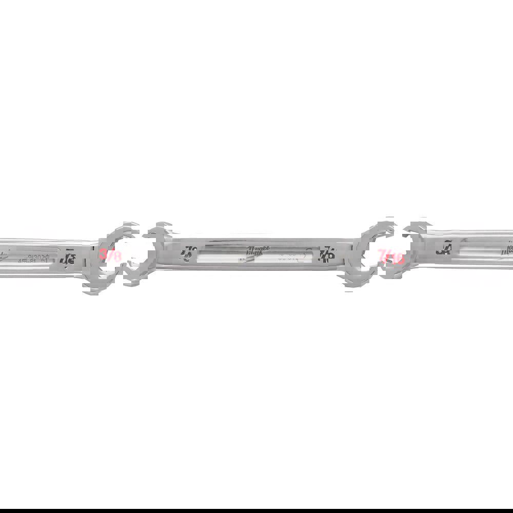 Flare Nut Wrenches; Wrench Type: Open End ; Wrench Size: 3/8x7/16 in ; Head Type: Straight ; Double/Single End: Double ; Opening Type: 6-Point Flare Nut ; Material: Steel